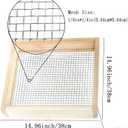 Cedar Garden Sifter - Multi-Purpose Soil Screen Hand Held for Compost, Dirt and Potting Soil (14.96in)