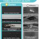 Gonex Compression Packing Cubes, Expandable Storage Travel Luggage Bags Organizers with Shoe Bag, Clear Toiletry Bag (Black)