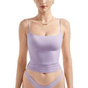 SUUKSESS Women Sexy Square Neck Tank Top Summer Y2K Going Out Basic Cami Shirt ,Size S