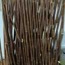 Expandable Willow Trellis for Climbing Plants Outdoors,Nature Garden Fence Lattice Panels for Outside Plant Support for Vine, Ivy, Rose, Cucumbers, Clematis 36x92 Inch(2PC)