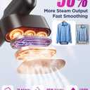 Travel Steamer for Clothes,100-240V Travel Steamer & Iron 2 in 1 with Fast Heat-Up,1200W Portable Handheld Garment Steamer,Travel Size,Large Heat Panel,Fabric Quick Wrinkle Remover for Global & Europe