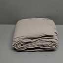 LOVQUE Bedding Duvet Cover Queen Size, 100% Washed Cotton Linen Like Natural Bedding Set with Zipper Closure (No Comforter), 90x90, Light Linen Grey