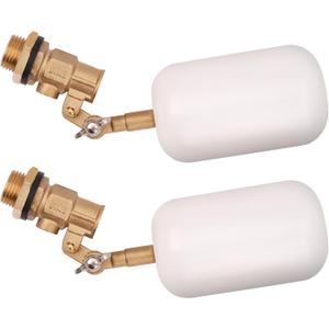 Float Valve 1/2 inch, Brass Water Float Valve with Adjustable Arm, Float Ball Valve Automatic Fill and Water Level Control for Water Trough,Fountains,Water Tank,Ponds,Pool,Aquariums
