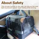 Extra Large Cat Carrier Soft Sided, Portable Small Dog Carrier for 2 Cats, 24"x16.5"x16" Car Travel Folding Comfortable Design, Black