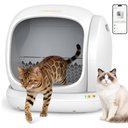 Meowant Self Cleaning Cat Litter Box - Open-Top Automatic Litter Box with APP, 0 Risk of Stuck Cats, Safer Automatic Litter Boxs, Low Entrance for Multiple Cats