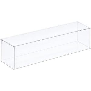 MECCANIXITY Acrylic Display Case Plastic Box Clear Assemble Dustproof Showcase 16x4.3x4.1 Inch for Collectibles Items