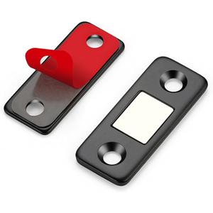 12 Pack Ultra Thin Cabinet Door Magnets Stick on Cabinet Magnetic Catch Magnet to Keep Drawer Closed Cabient Magnetic Door Catches to Stay Closed Cabinet Latch Matte Black Magnetic Cabinet Closures