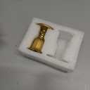 2 Packs Vintage Candlestick Candle Holders Brass, Gold Candlestick Candle Holders for Taper, Victorian Style Brass Color Candle Stick for Table Centerpiece, Wedding, Christmas Decoration