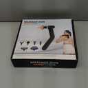 Beyn Hot and Cold Fascia Gun - Detachable Extended Handle Massage Gun,Deep Tissue Massage Gun, Used for Relieving Pain in The Back/Muscles of The Neck/Body, with 6 Massage Heads, LCD Display.