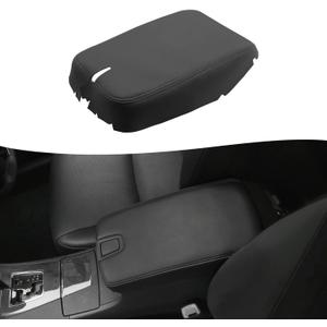 KBH Center Console Armrest Cover Upholstery for Lexus ES350 2007 2008 2009, Vinyl Leather, Arm Rest Replacement Cover, Anti-Scratch, Black