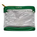 Heavy Duty Clear Cosmetic Bag Waterproof Transparent Travel Makeup Toiletry Organizer Bag (Green, Pack of 4)