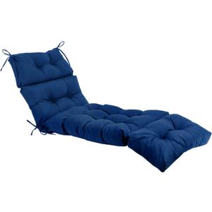 QILLOWAY Indoor/Outdoor Chaise Lounge Cushion,Spring/Summer Seasonal Replacement Cushions. (Royal Blue)
