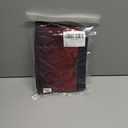 uideazone Men Swim Trunks Drawstring Elastic Waist Quick Dry Beach Shorts with Mesh Lining Swimwear Bathing Suits (Large, Gradient Red Black)