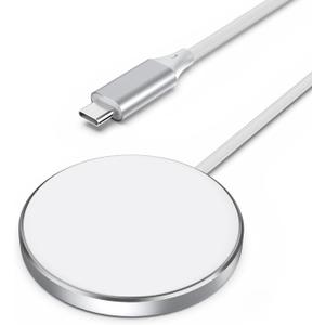 Wireless Charger - Magnetic Wireless Fast Charging Pad for iPhone 17/16/15/14/13/12 Series,20W Magnetic Charger for AirPods 4/3/2/Pro,Slim & Non-Slip Fast Wireless Charger for Desk, Nightstand, Travel