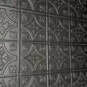 Tin Wall Tiles 24x24 Nail-Up, Stair Risers, Metal Ceiling Tiles, 5 Pack (Black)