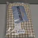 KKJIAF 2 Pcs Plaid Ruffle Pillow Case Queen Size, Cotton Gingham Ruffled Euro Sham Pillow Covers 20x30 Inch, Linen Feel Bed Pillow Shams with Envelope Closure for Sofa Bed (Taupe Plaid)