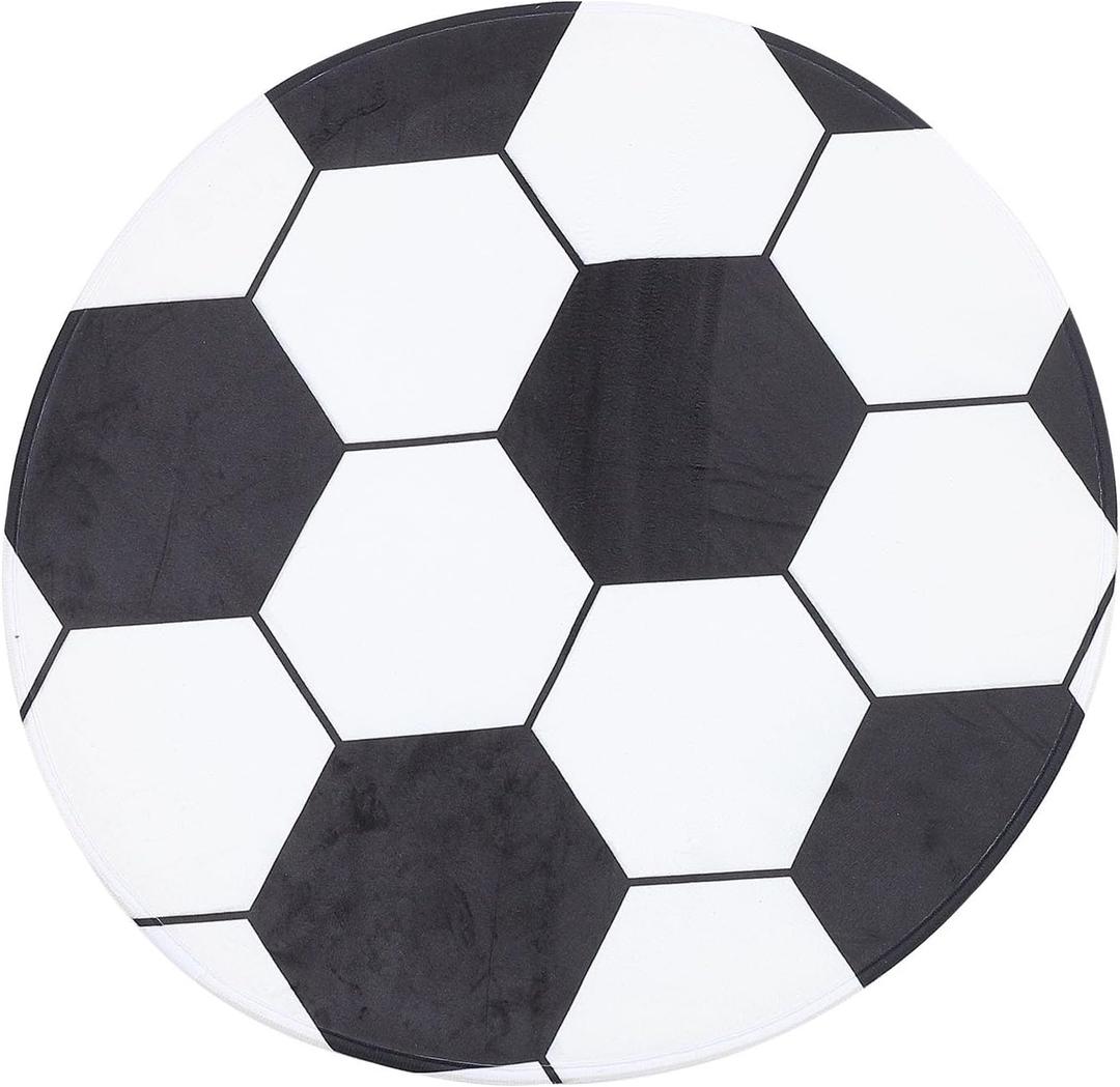 Garneck 23.58 inch Round Play Area Rugs Kids' Rugs - Ball Sports Theme Area Rugs - Bedroom Decor Rug Carpeting