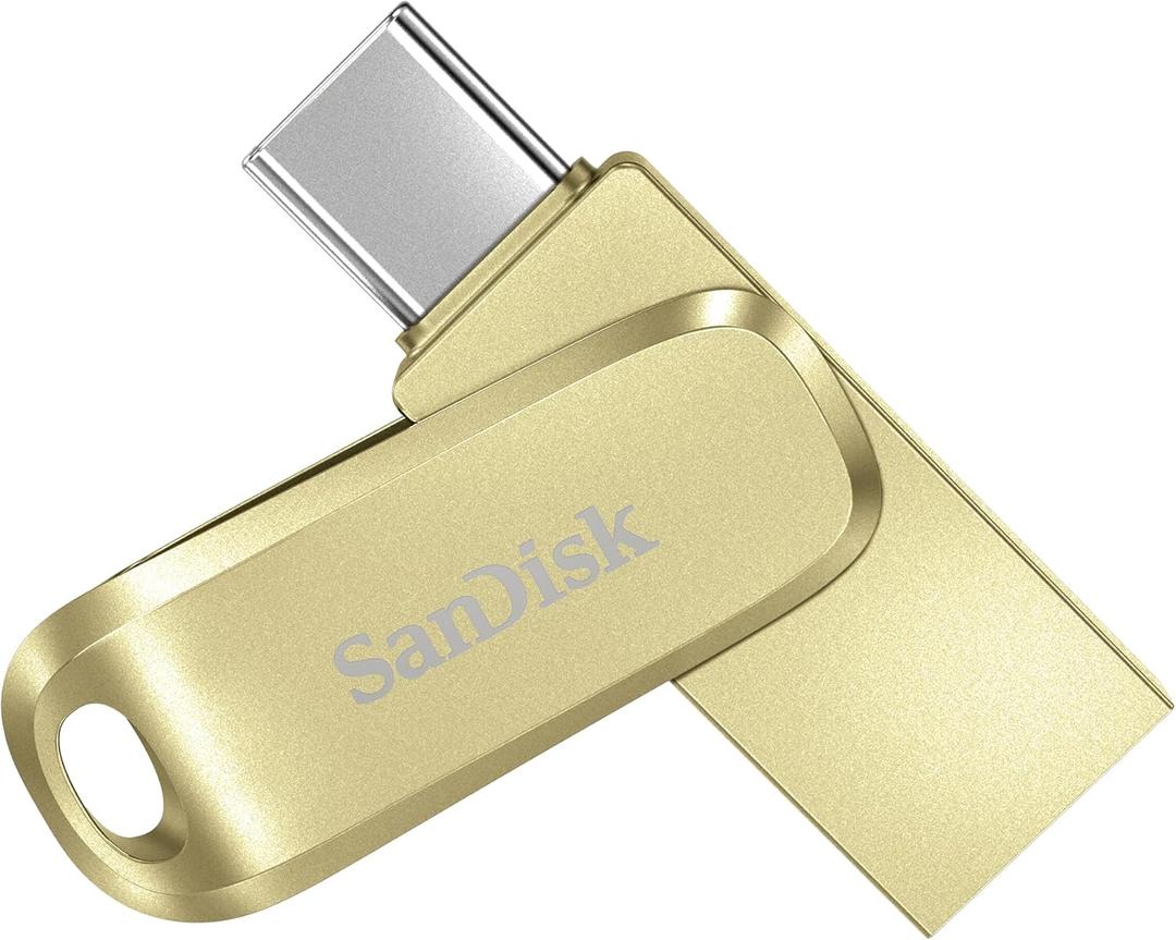 SANDISK 512GB Ultra Dual Drive Luxe USB Type-C - Up to 400MB/s - SDDDC4-512G-G46GD (Gold)