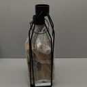 HPC Decor 22'' 19'' 16'' Lanterns Decorative w/Flickering Timer Candles- Tall Large Black Metal Candle Lanterns Set of 3- Modern Farmhouse Decor for Indoor,Outdoor,Tabletop,Porch (No Glass)