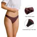 SHARICCA Women Postpartum Period Thongs 4 Layers Leakproof Underwear Panties for Teen Ladies 3 Pack, M, 3P10,new