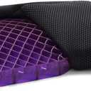 Purple Back Cushion | Pressure Reducing Grid Designed for Ultimate Comfort | Designed for Chairs, Gaming, and Travel | Made in The USA