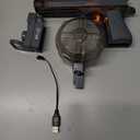 Electric Water Gun for Adults Kids, Automatic Squirt Watergun Pistol with Led Lights, Summer Outdoor Pool Beach Party Toys for Boys Girls, Black