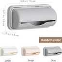 ULTECHNOVO 3 Pack Wall Mount Trash Bag Storage Boxes Adhesive Garbage Bag Holders Organizer for Kitchen Bathroom Slim Plastic Container for Rolled Garbage Dispenser