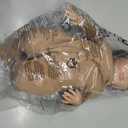 Angelbaby 19 inch Real Life Reborn Baby Girl Dolls Realistic Sleeping Newborn Baby-Laura Doll Soft Silicone Realistic Baby Feel Bebe Reborn Child Weighted Doll Toys for Kids