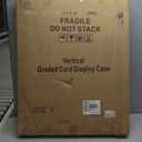 35 Graded Sports Card Display Case - Baseball Card Display Frame with UV Protection Clear View Lockable Wall Cabinet for Basketball Collectible Trading Card Black Finish