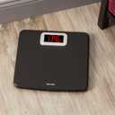 Taylor Digital Bathroom Scale, Body Weight Scale 400 LB Capacity, Carbon Fiber Anti-Slip Mat, 11.8 x 11.8 Inch Platform, Black