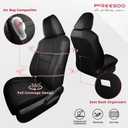 FREESOO for Toyota Corolla Seat Covers L LE 2020 2021 2022, Custom Fit Car Seat Covers, Luxury Leather Seat Covers for Cars, Waterproof Car Seat Cover Protector Cushions, Black Full Set