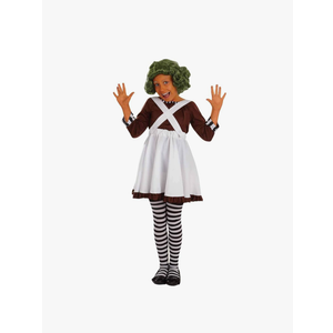 fun shack Girls Chocolate Factory Halloween Costume – Kids Candy Character Outfit for Trick-or-Treating Size S