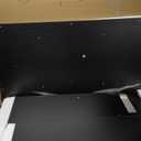 SUPERJARE 47 inch Reversible L Shaped Desk with LED Lights & Power Outlets, Computer Desk with Shelves & Monitor Stand, Gaming Desk with Drawer, Home Office Desk Corner Desk, Black
