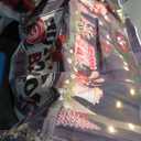 Christmas Hot Cocoa Bar Backdrop for Photoshoot Winter Snowy Retro Wooden Candy Shop Background Christmas Holiday Party Decorations Children Birthday Party Backdrop,7X5FT