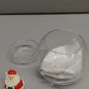 Hewory Christmas Tealight Candle Holders: Glass Tea Light Candle Holder Set of 6, Ball Candl Holders with Red Berry and Pinecone, Christmas Table Decorations for Dinner Holiday Party Fireplace Mantle