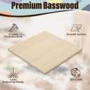 Basswood Sheets 12"x18"x1/8",12 Pack | 3mm Basswood for Laser Cutting and Engraving, Unfinished Wood for Crafts,Wood Burning, DIY Ornaments