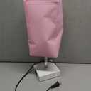 Table Lamp with 2 USB Charging Ports, 3 Way Touch Lamps Beside Desk, Nightstand Lamp for Bedrooms Living Room, Pink Shade with White Base, LED Bulb Included(Pink)