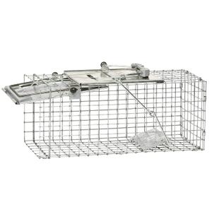 Havahart Easy-Set Catch and Release Small 1-Door Humane Live Animal Trap for Squirrels, Rabbits, Skunks, and Other Small Animals - 1083