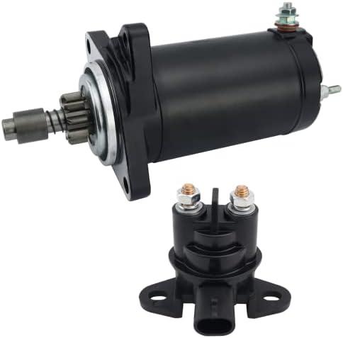 STABSOLI Starter Motor & Solenoid Relay for Sea-Doo Sportboat Challenger Explorer Speedster Sportster 1995-2002, PWC GS GSI GTI GTI LE GTS GTX HX SP SPI SPX XP 1995-2005, 278-000-484 278-000-485