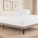 Top Split Queen Fitted Sheet for Adjustable beds, Flex Head Queen Fitted Sheet 30 Split from Top, 800 Thread Count 100% Egyptian Cotton Fitted Sheet Only, White