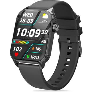 1.83" HD Touchsreen Smart Watch, 120 Sports Modes Smartwatch with IP67 Waterproof, Fitness Watch for iPhone Android