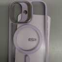 ESR for iPhone 17 Case with Stash Stand, Camera Control Cover Compatible with MagSafe, Military-Grade Drop Protection Magnetic Phone Case, Scratch-Resistant Back Cover,Frosted Light Purple