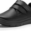 FitVille Shoes for Men Extra Wide, Straps Diabetic Shoes for Men Slip on, Casual Wide Dress Sneaker for Walking, Easy On and Off, Swollen Feet, Size 10.5 W