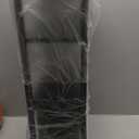 Narrow Side Table, Slim End Table with Magazine Rack, Bedside Table for Small Spaces, 3 Tier Sofa Couch Table Nightstand for Living Room, Bedroom Black LET503B