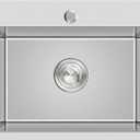 20-inch Drop in Kitchen Sink, TSIBOMU Stainless Steel Single Bowl Small Kitchen Sink Brushed Nickel,D20"xW16"xH9"