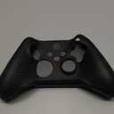 eXtremeRate Black Soft Touch Grip Faceplate Cover, Front Housing Shell Case Replacement Kit for Xbox One Elite Series 2, Xbox Elite 2 Core Controller Model 1797 - Controller NOT Included Black