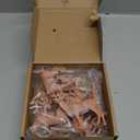 12 Pieces Deer Figurines Toy Realistic Deer Family Figurines Forest Animals Figures Miniature Woodland Creatures Miniature Cake Toppers for Christmas Birthday Party Bridal Shower