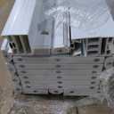 48X96in Accordion Door Interior,PVC Sliding Folding Doors with Lock,Divider Door with Hardware, White Multifold Interior Doors