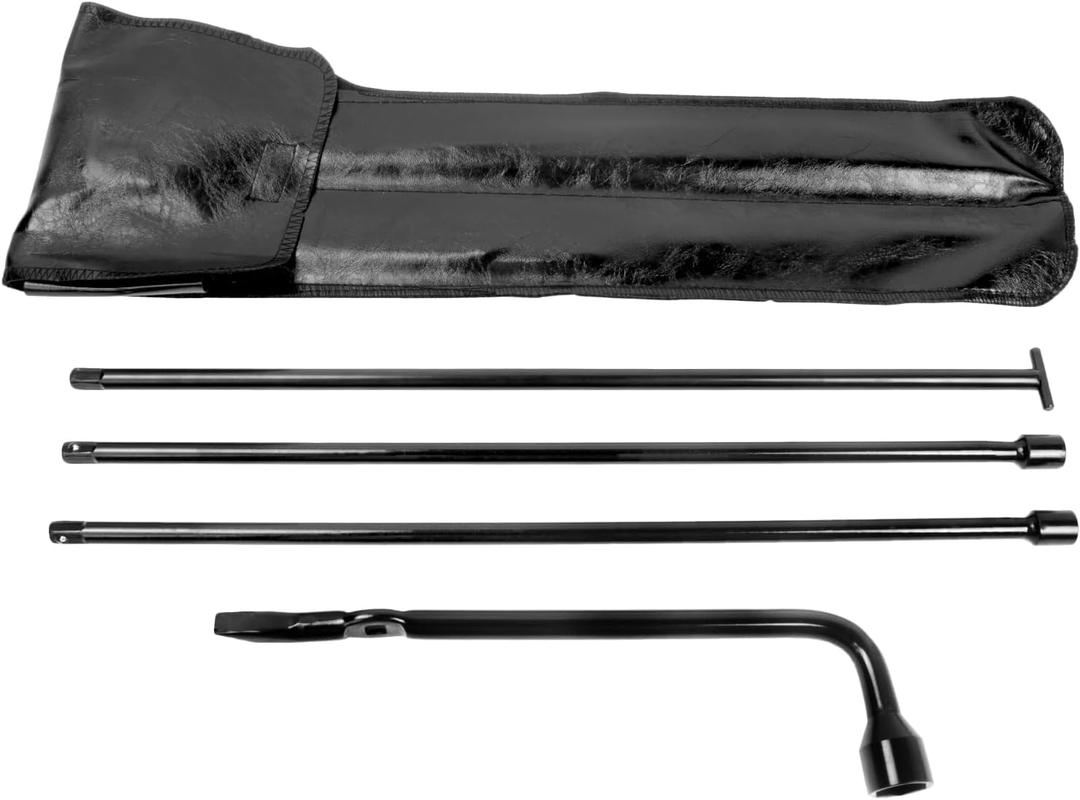 Spare Tire Tool Kit with Spare Tire Jack Handle and Wheel Lug Wrench Compatible with 2005-2019 Frontier Titan Pathfinder, 2005-2015 Amanda Xterra