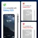 DOME GLASS Whitestone for Samsung Galaxy S25 [Perfect Full Coverage] Tempered Glass Screen Protector with a technical patent [2Pack]